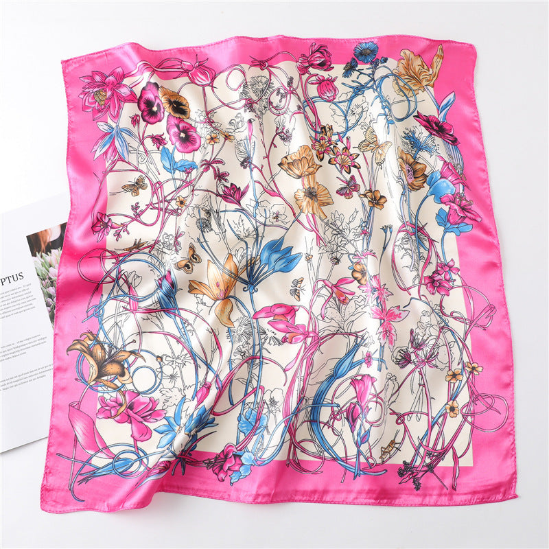 Women's New Small Square Retro Cashew Professional Scarf Women's New Small Square Retro Cashew Professional Scarf